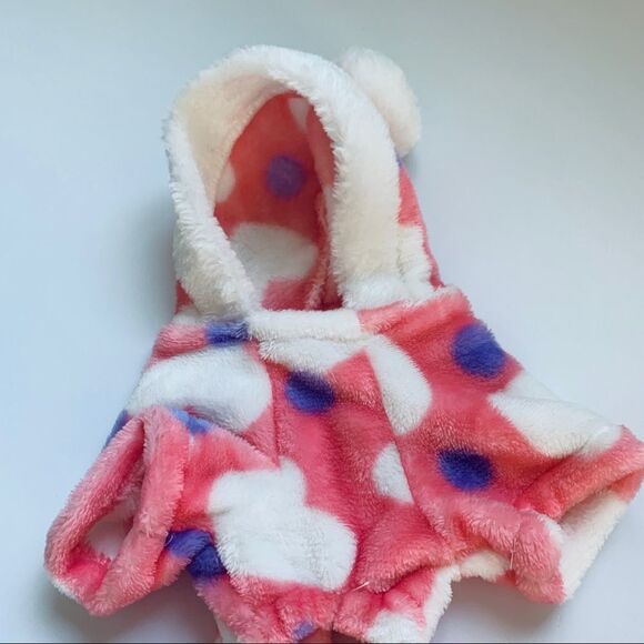 New Dogs of Glamour small heart print dog hoodie - Picture 2 of 7